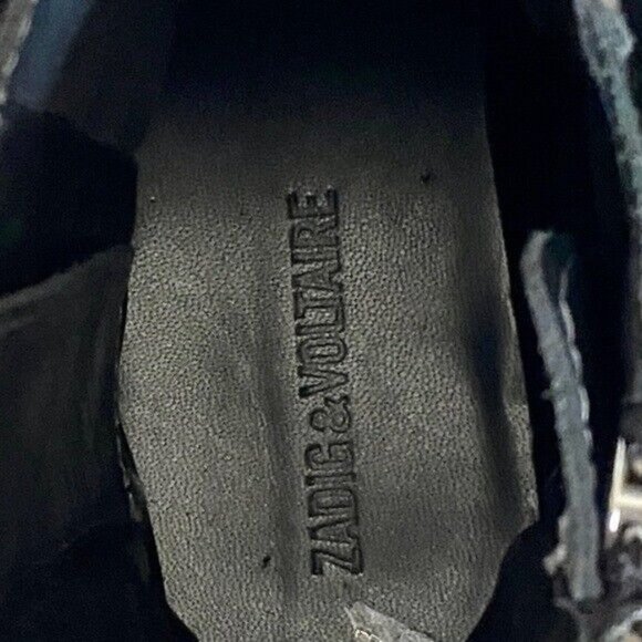 Zadig & Voltaire Black Quilted Ankle Boots - Picture 7 of 13